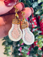 Lightbulb Mylar Freestanding Lace Earrings