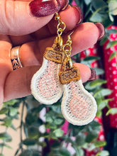 Lightbulb Mylar Freestanding Lace Earrings