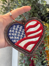 Wavy American Heart Ornament Embroidery Design | Patriotic Applique Ornament | USA 250 Machine Embroidery File (Copy)