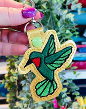 Hummingbird Snap Tab Embroidery Design