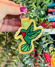 Hummingbird Snap Tab Embroidery Design