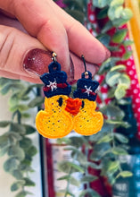 Rubber Ducky Americana  FSL Earrings - In the Hoop Freestanding Lace Earrings