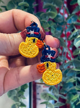 Rubber Ducky Americana  FSL Earrings - In the Hoop Freestanding Lace Earrings