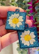 Mylar Sparkle Flower Freestanding Lace Earrings/Charms