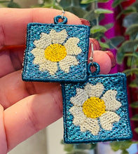 Mylar Sparkle Flower Freestanding Lace Earrings/Charms