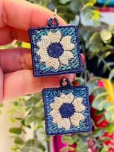 Mylar Sparkle Flower Freestanding Lace Earrings/Charms