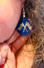 Pendientes FSL de bandera americana pequeña - Pendientes de encaje independientes en el aro