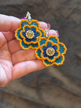 Desert Jewels Turquoise Sunset FSL Rivet Layer Earrings - In the Hoop Freestanding Lace