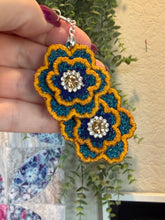 Desert Jewels Turquoise Sunset FSL Rivet Layer Earrings - In the Hoop Freestanding Lace