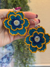 Desert Jewels Turquoise Sunset FSL Rivet Layer Earrings - In the Hoop Freestanding Lace