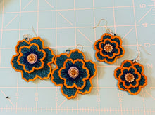 Desert Jewels Turquoise Sunset FSL Rivet Layer Earrings - In the Hoop Freestanding Lace