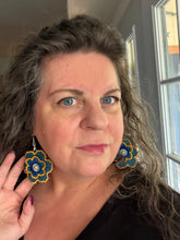 Desert Jewels Turquoise Sunset FSL Rivet Layer Earrings - In the Hoop Freestanding Lace
