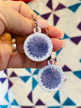 Fuzzy Dot FSL Earrings - In the Hoop Freestanding Lace Earrings Featuring PRECUT Plush Fabric