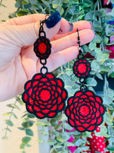 Dahlia Dangles FSL Earrings - In the Hoop Freestanding Lace Earrings