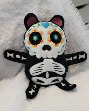 Sugar Skull Bear Stuffie Stuffed Animal In the Hoop Embroidery Design