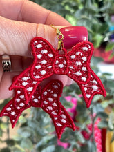 Boucles d’oreilles Bow FSL - Boucles d’oreilles en dentelle autoportantes In the Hoop