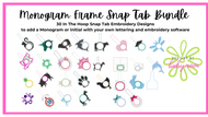 Monogram Snap Tab Bundle 30 Files $150 Value