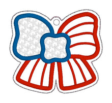 American Bow Ornament Embroidery Design | Patriotic Applique Ornament | USA 250 Machine Embroidery File