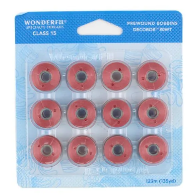DecoBOB Prewound Bobbins Size 15 COLOR DUSTY ROSE 221