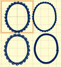 Pendientes Poppy Moon FSL - Pendientes de encaje independientes en el aro