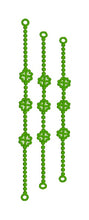FSL Triple Lucky Clover Bling Strings Bracelet Length - In the Hoop Freestanding Lace Bracelet in Three Sizes
