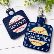 Étiquette personnalisée Split Baseball/Softball pour cerceaux 4x4