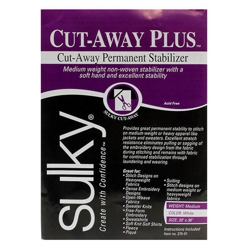 Sulky Cutaway Plus Stabilizer FUSIBLE STABILIZER