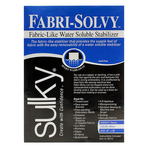 Sulky Fabric-Solvy Stabilizer