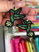 Boucles d’oreilles MINI Hummingbird FSL - Boucles d’oreilles en dentelle autoportantes In the Hoop