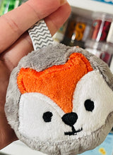 Fox Face Applique Fluffy Puff Design Set- Dans le design de broderie cerceau