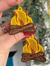 Campfire FSL Earrings - In the Hoop Freestanding Lace Earrings