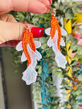 Boucles d’oreilles Koi Goldfish FSL - Boucles d’oreilles en dentelle autoportantes In the Hoop