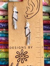 Cockatoo FSL Earrings - In the Hoop Freestanding Lace Earrings