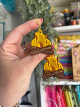 Campfire FSL Earrings - In the Hoop Freestanding Lace Earrings