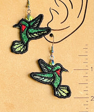 Pendientes MINI Hummingbird FSL - Pendientes de encaje independientes en el aro