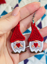 Gnome XL mesh FSL Earrings- In the Hoop Freestanding Lace Earrings