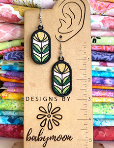 Pendientes Tulip FELTY FSL - Pendientes de encaje independientes en el aro