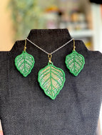 Caladium FSL Earrings SET- In the Hoop Freestanding Lace Earrings