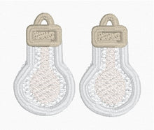 Lightbulb Mylar Freestanding Lace Earrings