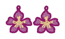Flower Mylar encaje independiente Suncatcher o marcador para aros 4x4