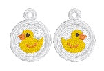 Pendientes Rubber Ducky FSL - En los pendientes de encaje independientes del aro