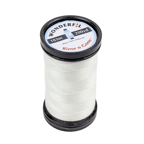 Wonderfil Rinse 'N Gone Dissolvable Thread for Fringe Embroidery and basting