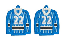 Hockey Jersey FSL Earrings - Freestanding Lace Earring Design - In the Hoop Embroidery Project