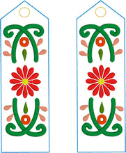 Como La Flor Bookmark Design for 4x4 and 5x7 hoops