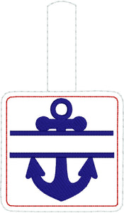Etiqueta de bolsa de pañales con pestaña de anclaje para aros 4x4