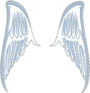 Angel Wing Earrings ITH embroidery design
