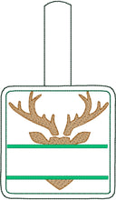 Buck Personalized Bag Tag for 4x4 hoops