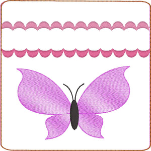 Butterfly Zipper Pouch 4x4