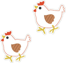 Chicken Feltie embroidery design