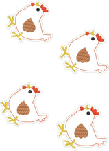 Chicken Feltie embroidery design